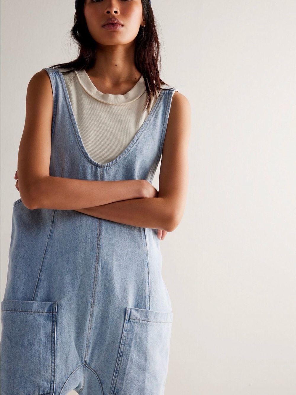 New Free People High Roller Jumpsuit We the Free large - Picture 9 of 12